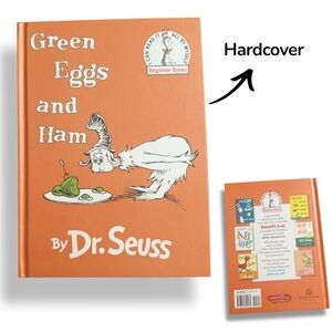 Dr. Seuss Orange Cover with Green Illustration - Green Eggs and Ham